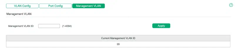 Management VLAN